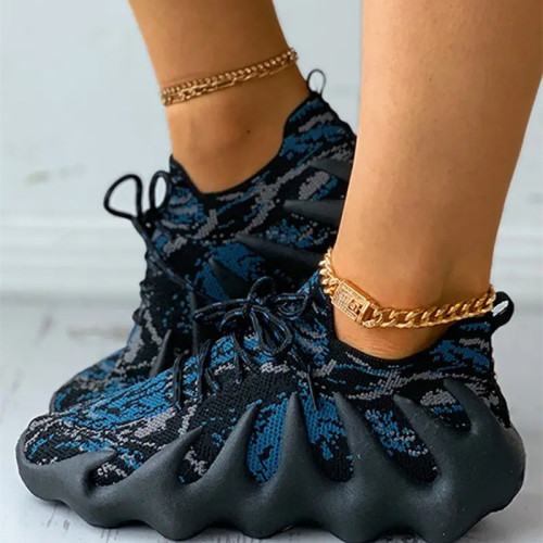 Casual Sportswear Patchwork Frenulum Round Comfortable Out Door Sport Shoes Casual Sportswear Patchwork Frenulum Round Comfortable Out Door Sport Shoes