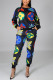 Fashion Casual Long Sleeve O Neck Regular Sleeve Regular Print Two Pieces