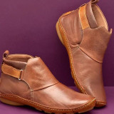 Daily Round Leather Shoes