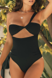 Sexy Solid Hollowed Out Patchwork Swimwears