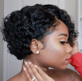 Fashion Solid Short Curly Wigs