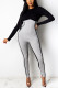 Fashion Casual Patchwork Patchwork O Neck Skinny Jumpsuits