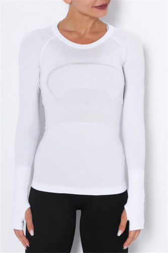 Casual Sportswear Solid Basic O Neck Tops