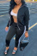 Fashion Casual Solid Patchwork Long Sleeve Two Pieces