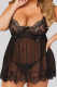 Fashion Sexy Solid See-through Lingerie