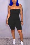 Sexy Fashion Tight Strapless Romper