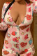 Sexy Fashion Print Long Sleeve Romper