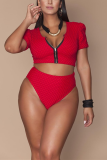 Fashion Sexy Printed Plus Size Swimsuit