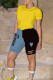 Drawstring Low Letter Skinny Capris Bottoms