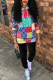 Fashion Casual Adult Print Patchwork Hooded Collar Long Sleeve Regular Sleeve Regular Two Pieces