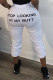 Fashion Sportswear Adult Print Letter Skinny Bottoms