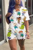 Fashion Cartoon Printed Casual Set