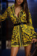 Fashion Print Long Sleeve Shirt Dress