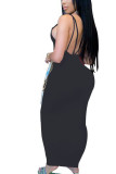 Milk. Fashion adult Ma'am OL Red Black Grey Blue Pink Yellow Light Blue Spaghetti Strap Sleeveless V Neck Pencil Dress Ankle-Length Solid backless Dresses