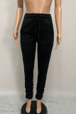 Fashion Casual Adult Solid Fold Boot Cut Bottoms