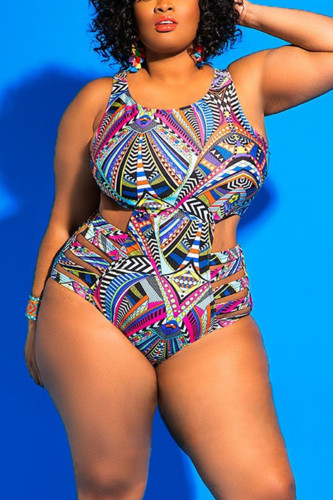 Sexy Plus Size Printing Swimsuit