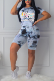 Fashion Casual Printed Sports Two-piece Set
