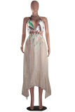 Patchwork Print backless Mesh Fashion Sexy adult Swimwears Cover Up