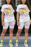 Fashion Casual Printed Sports Two-piece Set