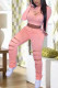 Fashion adult Ma'am Sweet Solid Hole Two Piece Suits pencil Long Sleeve Two Pieces