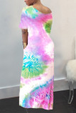 Fashion Casual Printed Short Sleeve Dress