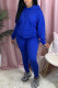 Fashion Active adult Ma'am Patchwork Solid Two Piece Suits pencil Long Sleeve Two Pieces