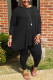 Fashion Casual O Neck Long Sleeve Regular Sleeve Solid Plus Size Set