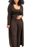 Active Casual Europe and America O Neck Solid Plus Size