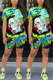 Fashion Casual Printed Sports Two-piece Set