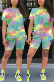 Fashion Casual Printed Sports Two-piece Set