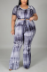Fashion Casual Sportswear O Neck Short Sleeve Regular Sleeve Print Plus Size Set