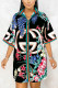 Fashion Work Daily Regular Sleeve Half Sleeve Shirt Collar Shirt Dress Mini Floral Dresses