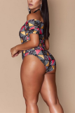 Sexy Fashion Printed Plus Size Swimsuit