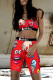 Fashion Casual Sportswear Sleeveless U Neck Regular Character Two Pieces