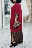 Fashion Leopard Print Stitching Dress