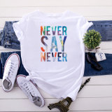 Fashion Letter Print Short Sleeve T-Shirt