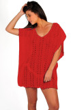 Hooded Out Solid Patchwork Fashion adult Sexy Cover-Ups & Beach Dresses