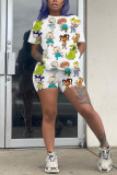 Fashion Cartoon Printed Casual Set
