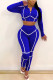 Fashion Sportswear Adult Patchwork Solid Patchwork Hooded Collar Long Sleeve Regular Sleeve Short Two Pieces
