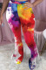 Elastic Fly Mid Print Skinny Pants Bottoms