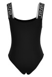 Fashion Sexy Solid Patchwork Backless Swimwears (Without Paddings)