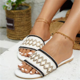Fashion Casual Patchwork Round Comfortable Shoes