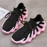 Fashion Casual Sportswear Bandage Patchwork Round Comfortable Out Door Sport Shoes