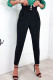 Casual Work Solid Patchwork High Waist Pencil Solid Color Bottoms