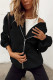 Fashion Casual Solid Patchwork Zipper Hooded Collar Outerwear