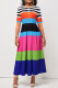 Casual Solid Patchwork O Neck A Line Dresses