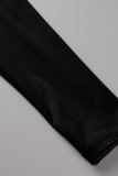 Elegant Solid Patchwork With Bow Oblique Collar One Step Skirt Dresses(Without Belt)