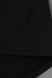 Fashion Sexy Plus Size Patchwork Hot Drilling See-through Backless Spaghetti Strap Sleeveless Dress