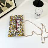 Casual Daily Print Patchwork Chains Bags