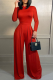 Casual Solid Patchwork Half A Turtleneck Long Sleeve Two Pieces